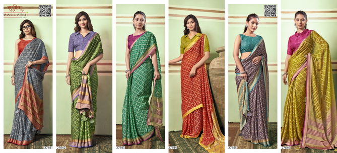 Monalika By Vallabhi Printed Brasso Sarees Wholesale Shop In Surat